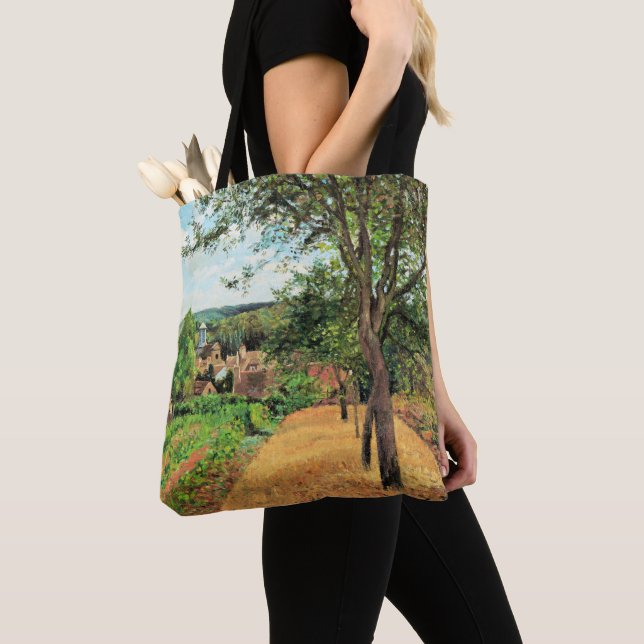 Bolso De Tela Pissarro - huertos de Louveciennes, arte fino, (Detalle)
