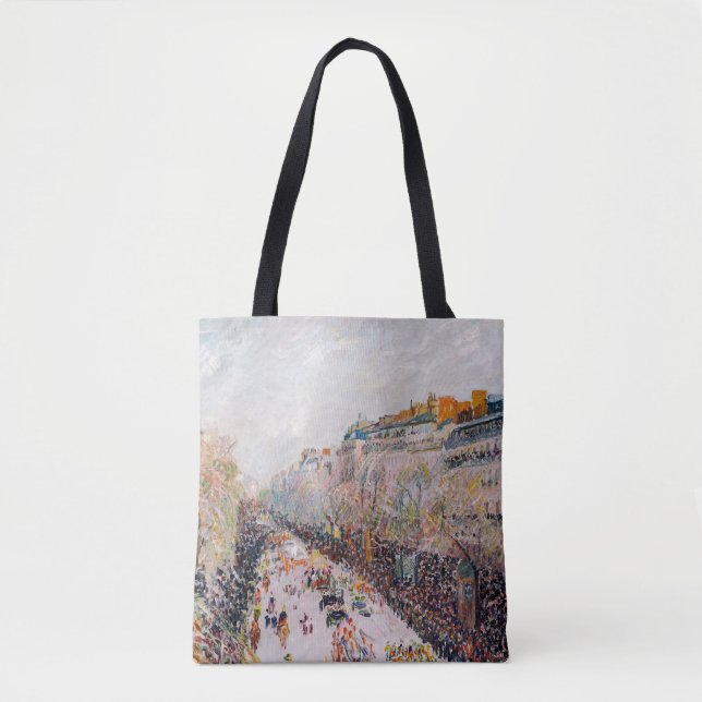 Bolso De Tela Pissarro - Montmartre, Mardi Gras en el Boulevard (Anverso)
