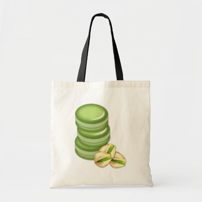 Bolso De Tela Pistachio Macarons (Frente)