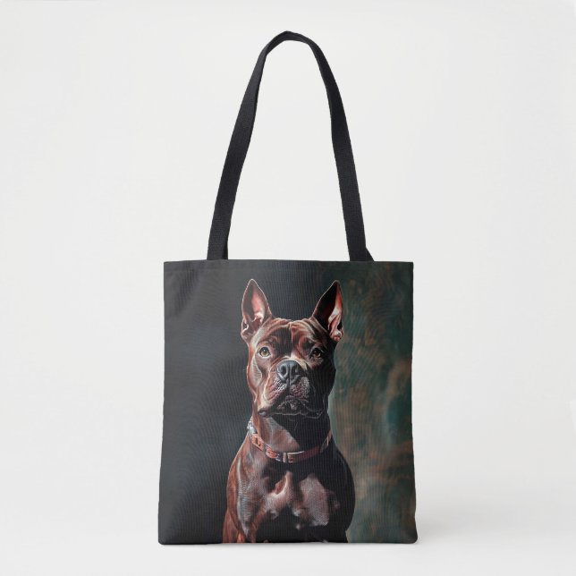 Bolso De Tela Pit bull terrier (Anverso)