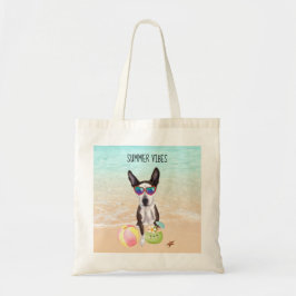 Bolso De Tela Pit Bull Terrier Mix Beach