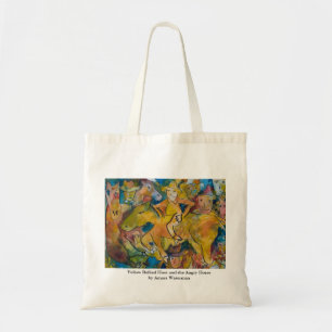 Bolso De Tela Pitido hinchado amarillo y el caballo enojado