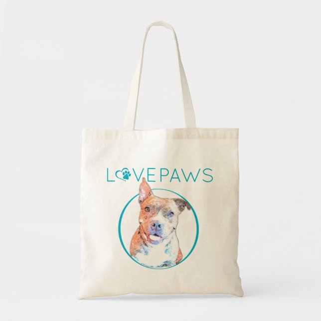 Bolso De Tela Pittie Love Tote Bag (Frente)