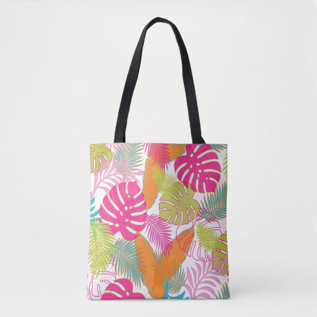 Bolso De Tela PixDezines Fondo del bosque lluvioso/fondo DIY (Anverso)