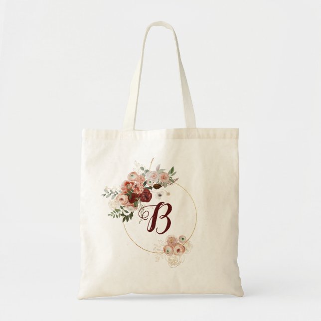 Bolso De Tela PixDezines H2 Fall Garden Flores Bridal Shower (Frente)