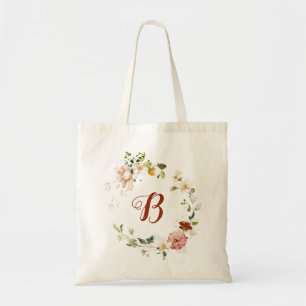 Bolso De Tela PixDezines H2 Jardín de Otoño Flores Despedida de