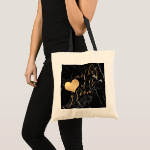 Bolso De Tela PixDezines Madre del Novio/Caligrafía Falso Oro
