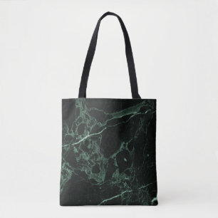 Bolso De Tela PixDezines MÁRMOL VERDE OSCURO