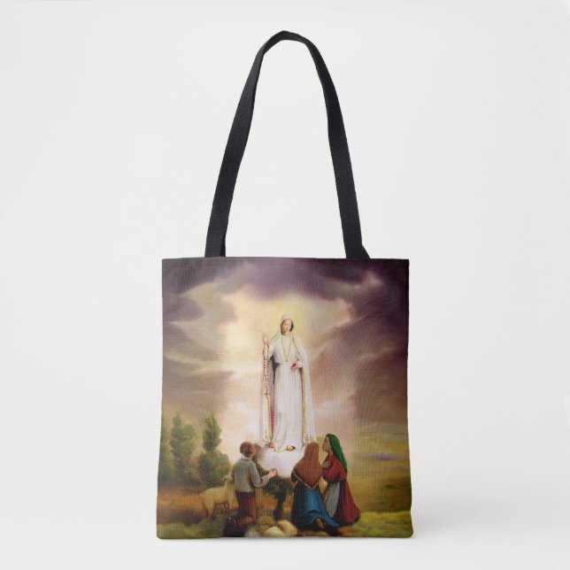 Bolso De Tela PixDezines Nuestra Señora de Fátima (Anverso)
