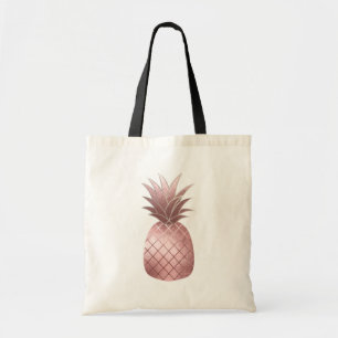 Bolso De Tela PixDezines Piña Falsa de Oro Rosa