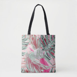 Bolso De Tela PixDezines Verdor, Monstera Tropical