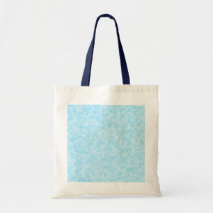 Bolso De Tela Pixelación del mosaico azul