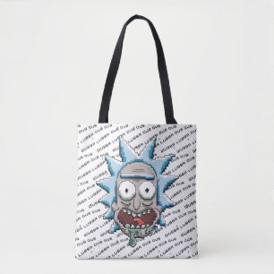 Bolso De Tela Pixelverse Rick Drooling Head