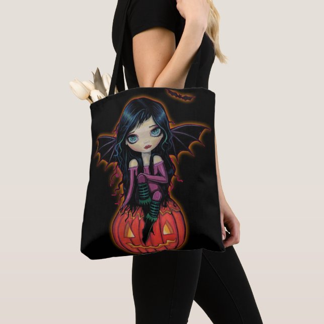 Bolso De Tela Pixis de calabaza Cute Ojo Grande (Detalle)