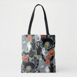 Bolso De Tela pizarra de halloween retro