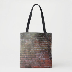 Bolso De Tela Pizarra de madera marrón y negra