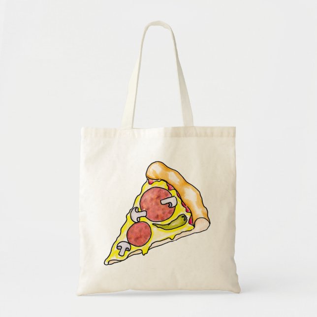 Bolso De Tela Pizza (Frente)