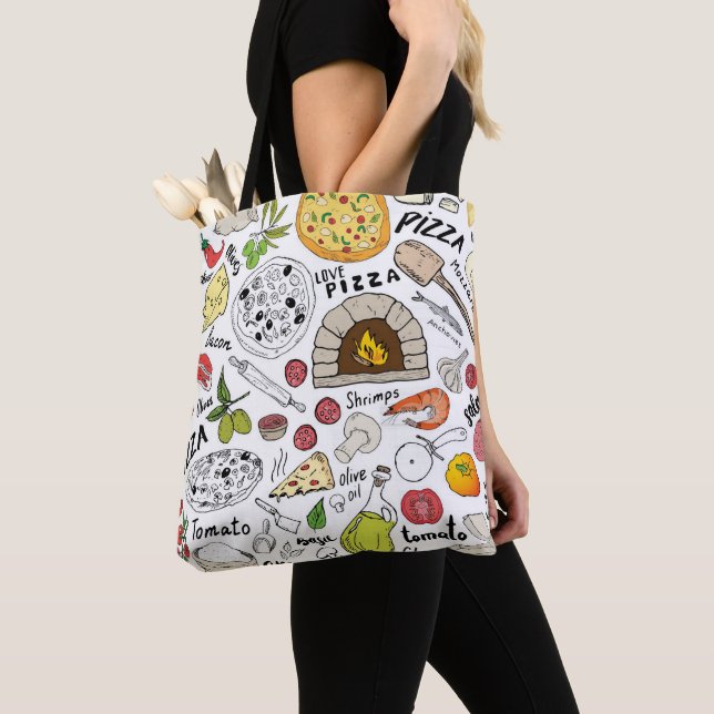 Bolso De Tela Pizza  (Detalle)