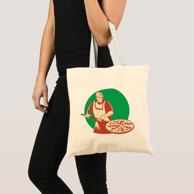 Bolso De Tela Pizza Baker Tote Bag (Subido por el creador)