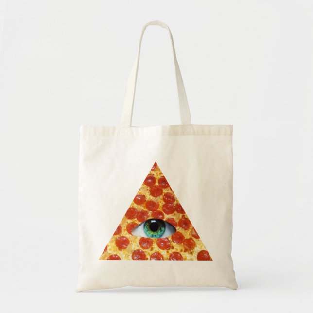 Bolso De Tela Pizza de Illuminati (Frente)