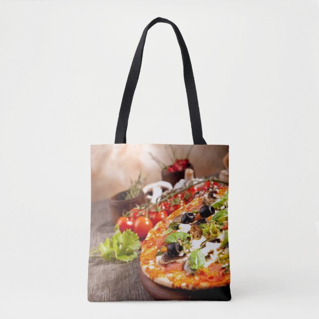 Bolso De Tela Pizza italiana fresca (Anverso)