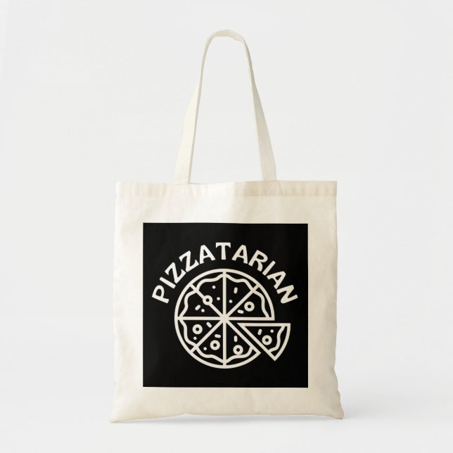 Bolso De Tela Pizzatarian Pizza (Frente)