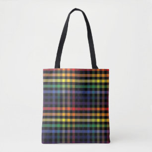 Bolso De Tela Placa arcoiris