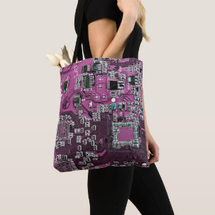 Bolso De Tela Placa de circuito púrpura del conjunto del circuit