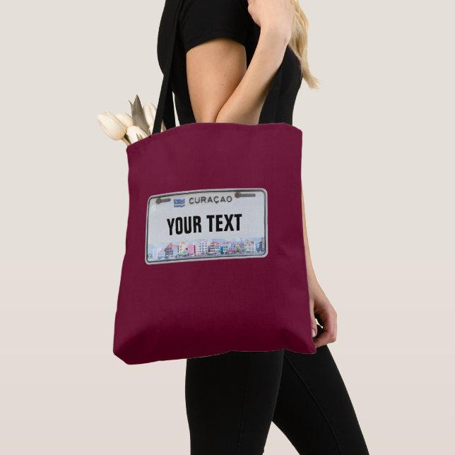 Bolso De Tela Placa de Curaçao (personalizable) (Detalle)