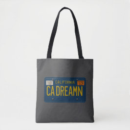 Bolso De Tela Placa de Matrícula Retro 1969 California Dreaming 