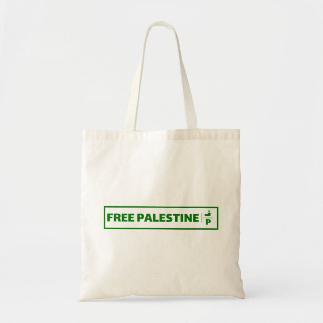 Bolso De Tela Placa de registro de autos palestinos - Palestina  (Frente)