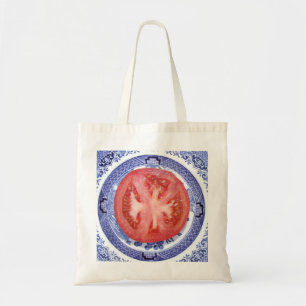 Bolso De Tela Placa del modelo del tomate y del sauce