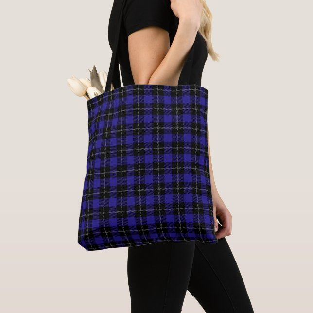 Bolso De Tela Placa real azul negro (Detalle)