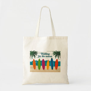 Bolso De Tela Placas de surf ilustradas