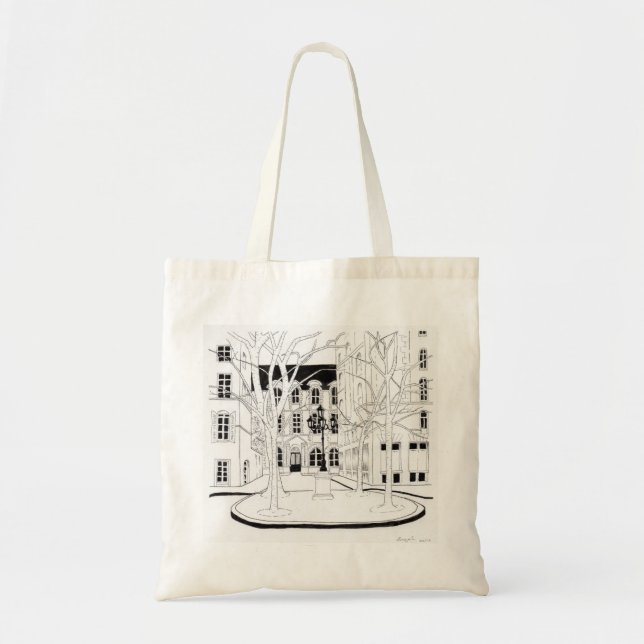 Bolso De Tela Place de Furstenberg, Paris (Frente)