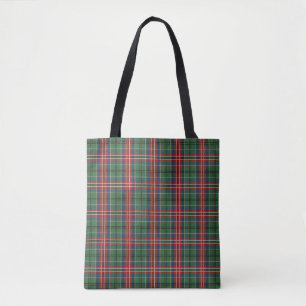 Bolso De Tela Plaid Clan MacCulloch Tartan Red Green Check