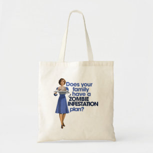 Bolso De Tela Plan de Infestación Zombie