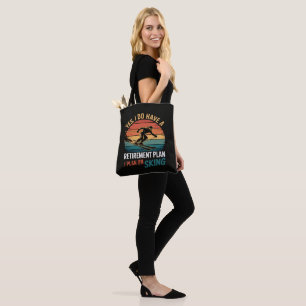 Bolso De Tela Plan de jubilación divertido Esqui Jubilándose