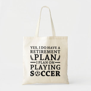 Bolso De Tela Plan de Jubilación Fútbol
