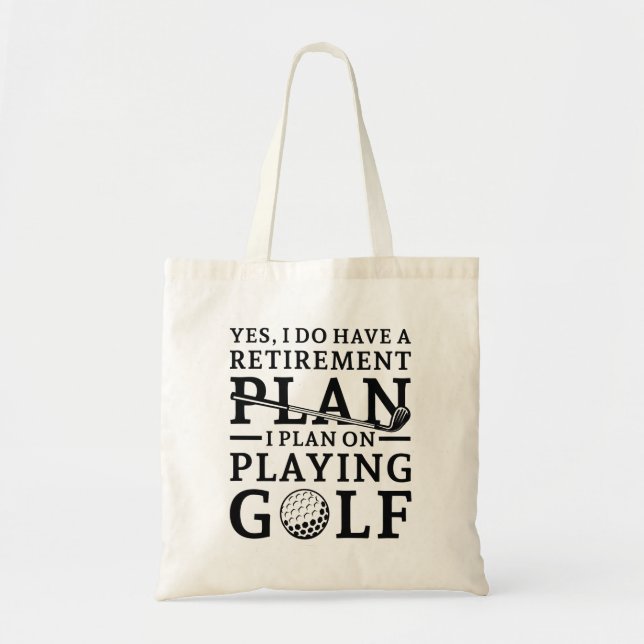 Bolso De Tela Plan de retiro Golf (Frente)