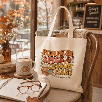 Bolso De Tela Planes de Lecciones de Especias de Calabaza Regalo