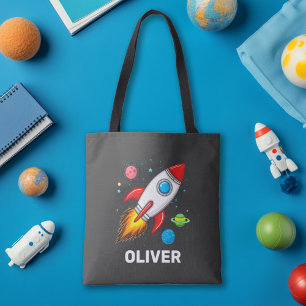Bolso De Tela Planes personalizados para buques con cohetes reco