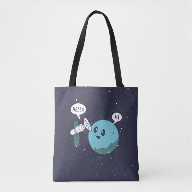 Bolso De Tela Planeta (Anverso)