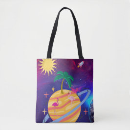 Bolso De Tela Planeta de Palmeras