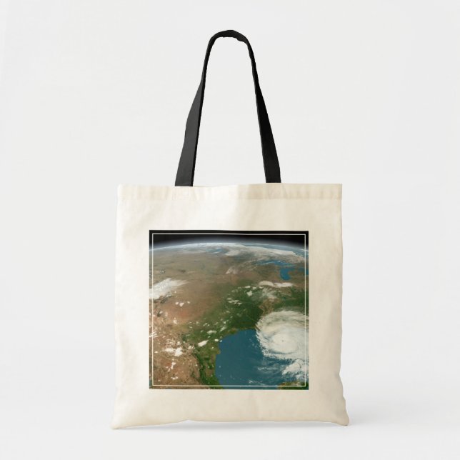 Bolso De Tela Planeta Panorámico Tierra Y Estados Unidos. (Frente)