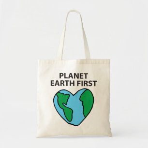 Bolso De Tela Planeta primer icono ecológico Happy Earth Clipart