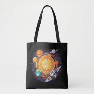 Bolso De Tela Planetas