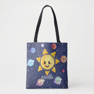 Bolso De Tela Planetas de galaxia espacial