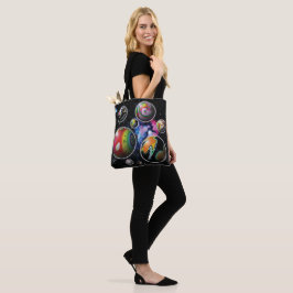 Bolso De Tela Planetoides