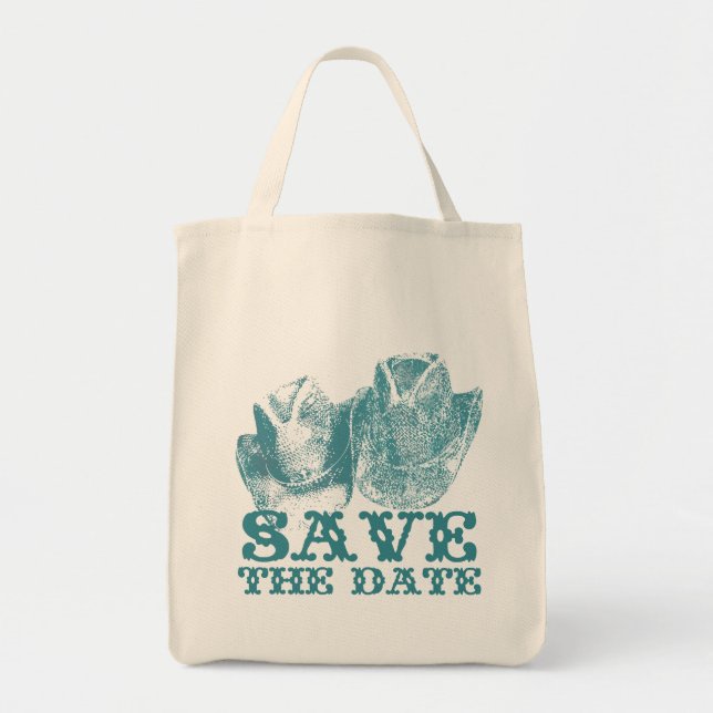 Bolso De Tela Planificador de bodas de cosecha occidental (Frente)